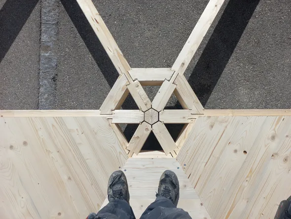 Plancher d'une yourte