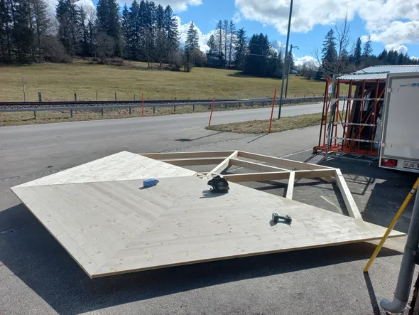 Plancher d'une yourte