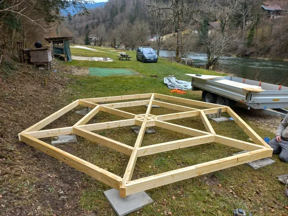 Plancher d'une yourte